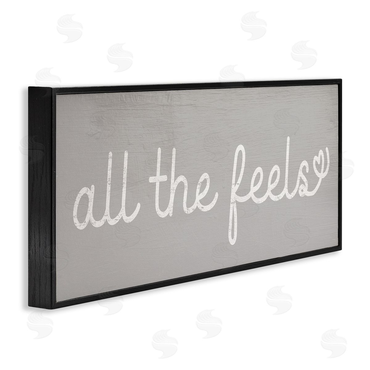 Stupell Studio All The Feels Cute Phrase Heart Icon Typography