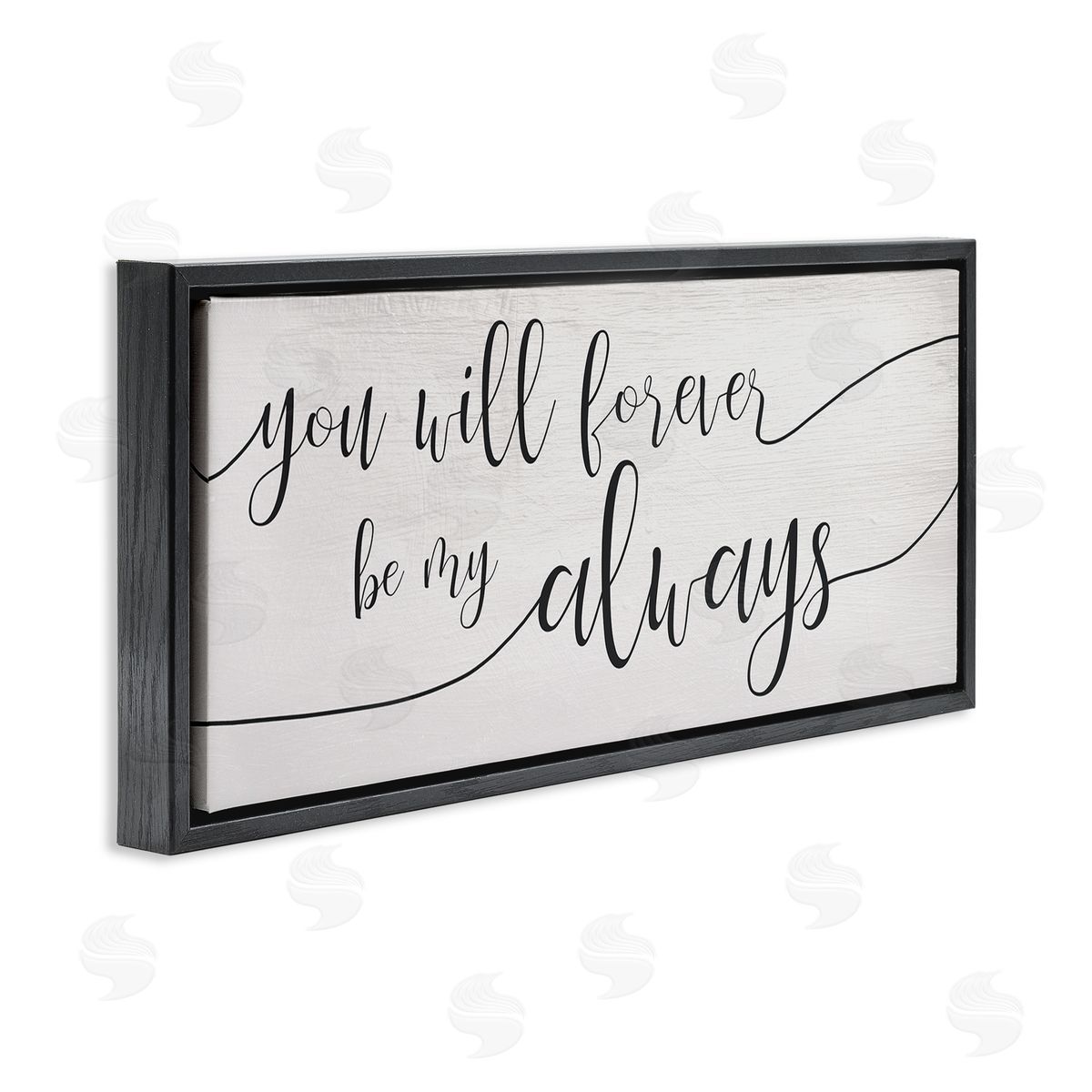 Stupell Studio Forever Be My Always Romantic Cursive Typography