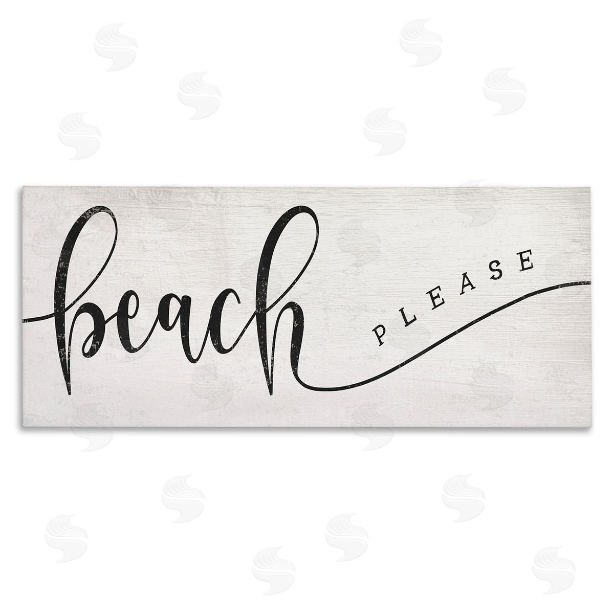 Stupell Studio Beach Please Nautical Pun Playful Wave Font