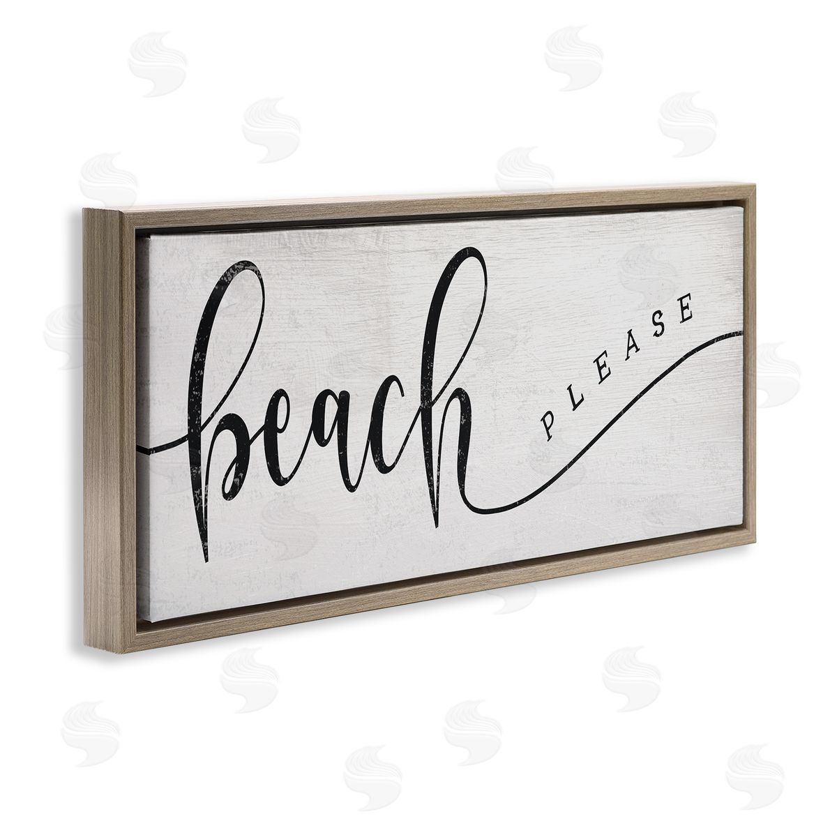 Stupell Studio Beach Please Nautical Pun Playful Wave Font