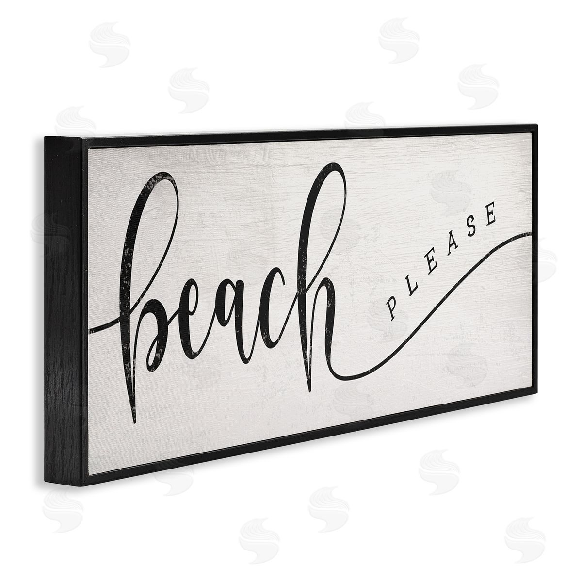 Stupell Studio Beach Please Nautical Pun Playful Wave Font