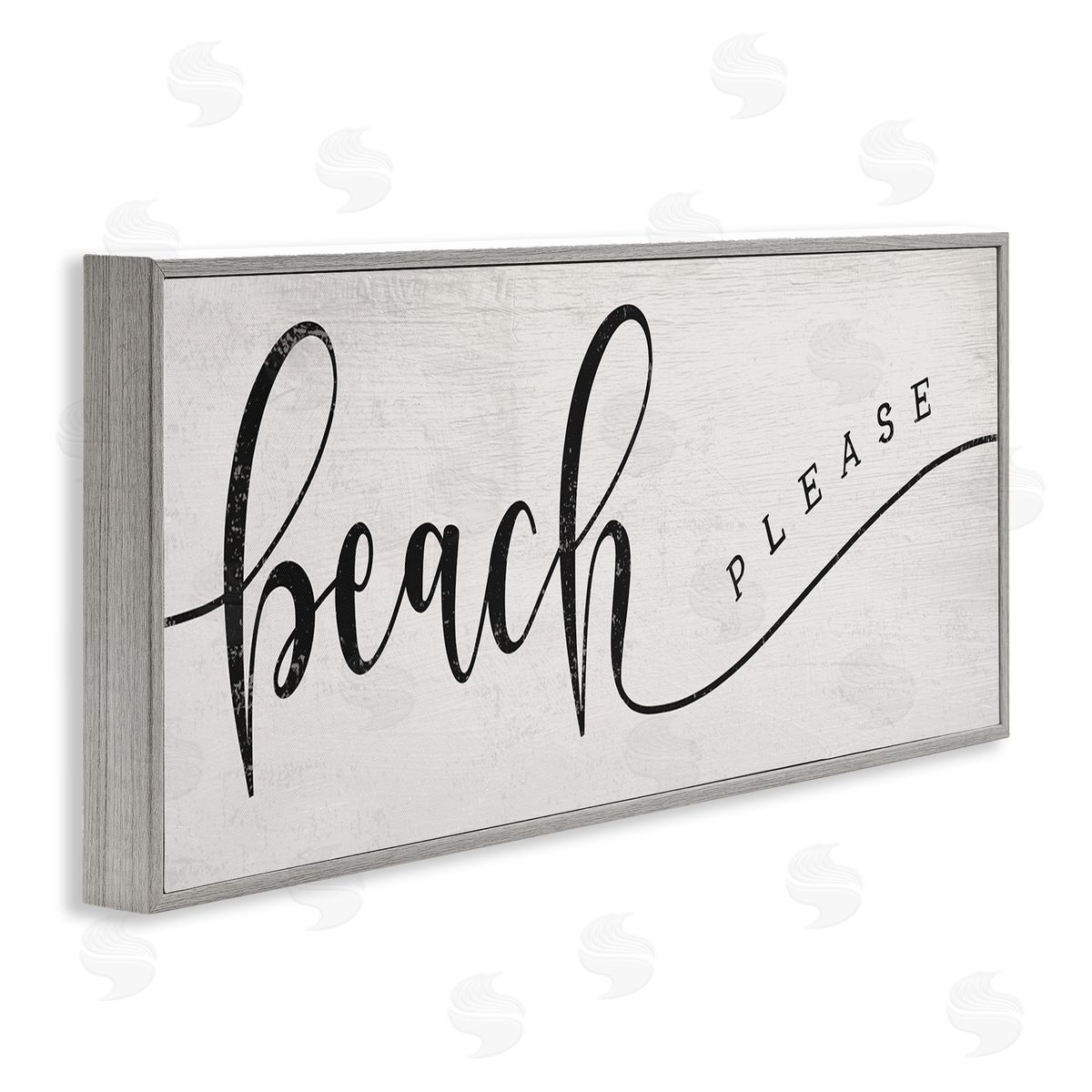 Stupell Studio Beach Please Nautical Pun Playful Wave Font