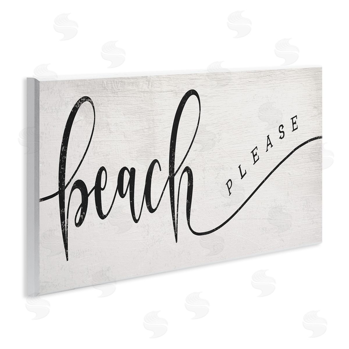 Stupell Studio Beach Please Nautical Pun Playful Wave Font