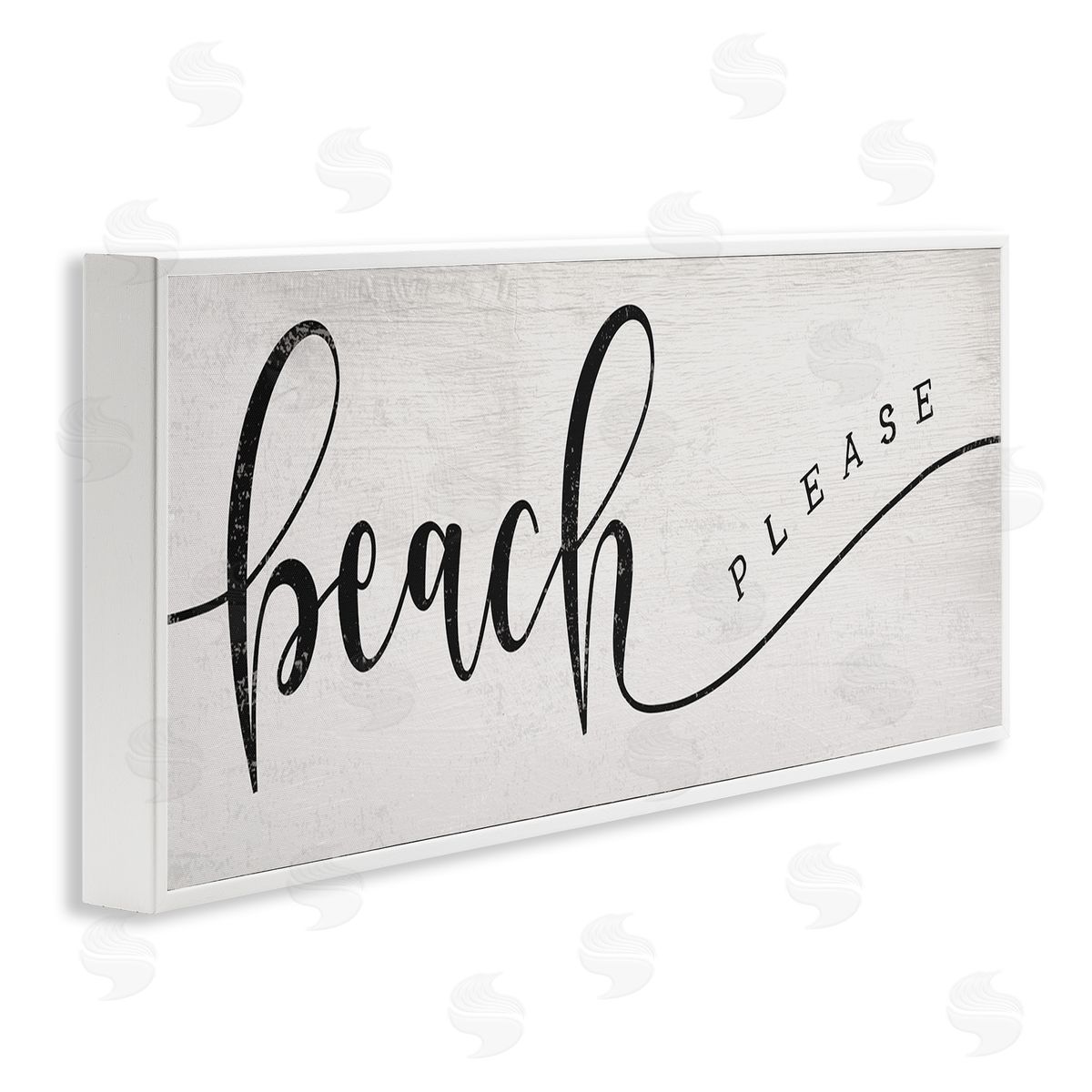 Stupell Studio Beach Please Nautical Pun Playful Wave Font