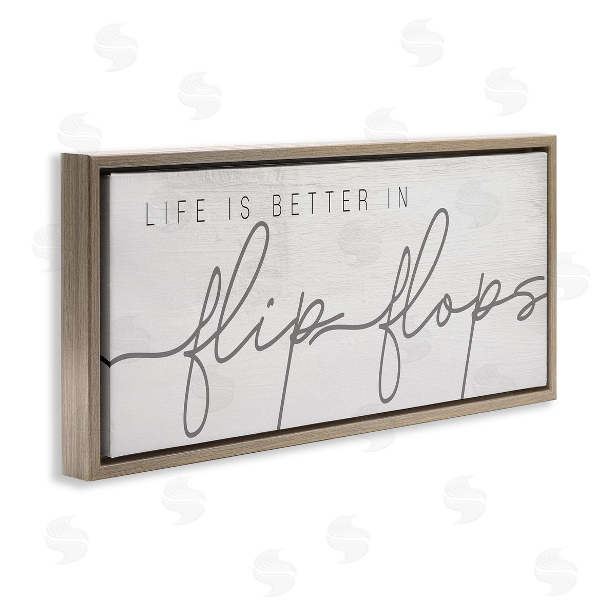 Stupell Studio Life's Better in Flip Flops Nautical Beach Phrase