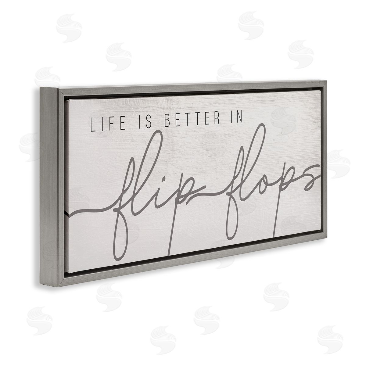 Stupell Studio Life's Better in Flip Flops Nautical Beach Phrase