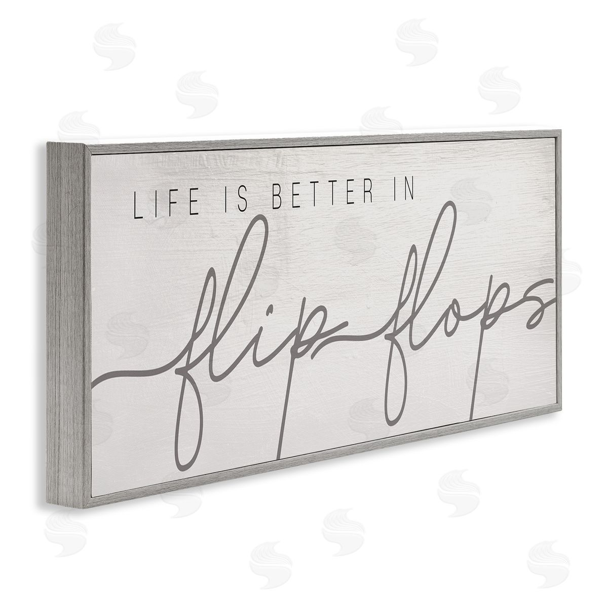 Stupell Studio Life's Better in Flip Flops Nautical Beach Phrase