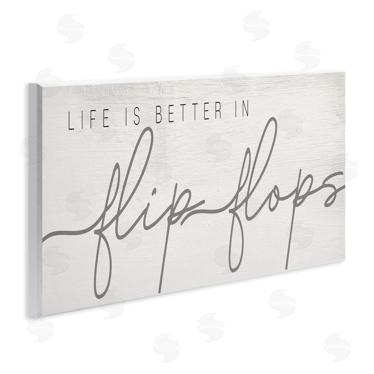 Stupell Studio Life's Better in Flip Flops Nautical Beach Phrase
