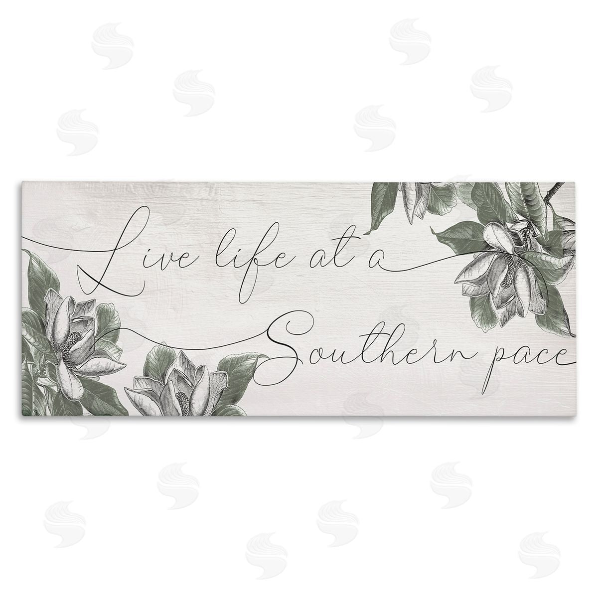 Stupell Studio Live Life at a Southern Pace Vintage Magnolia Florals