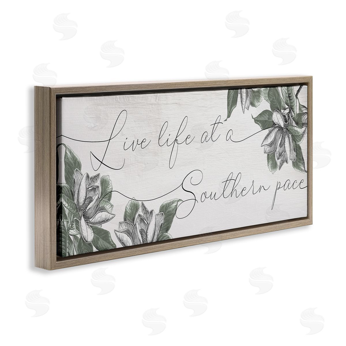 Stupell Studio Live Life at a Southern Pace Vintage Magnolia Florals