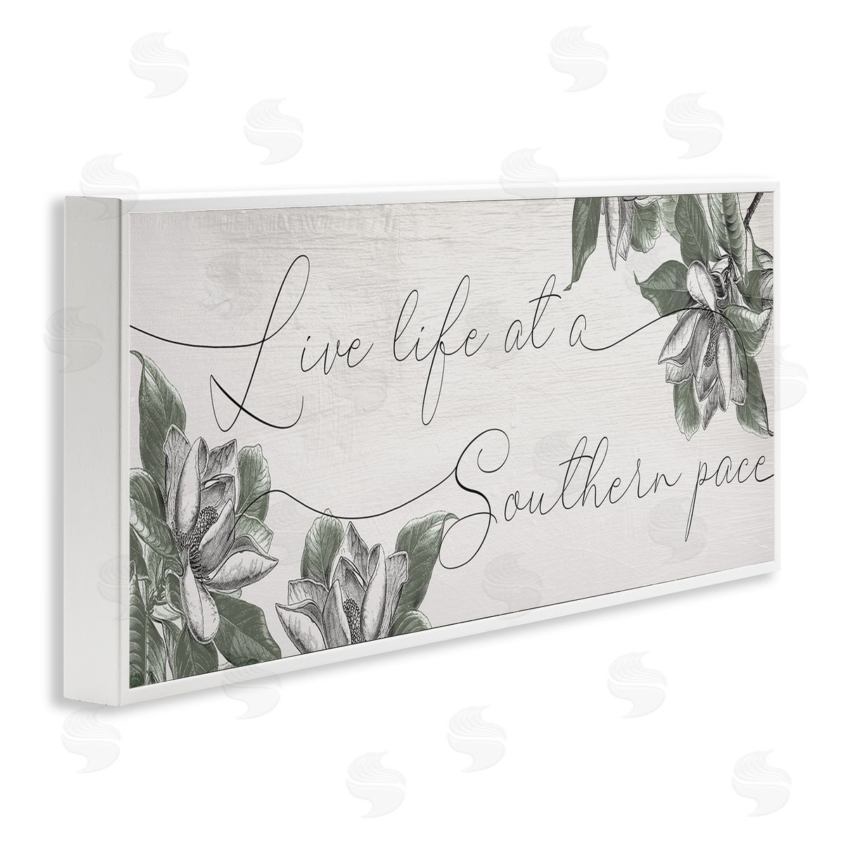 Stupell Studio Live Life at a Southern Pace Vintage Magnolia Florals