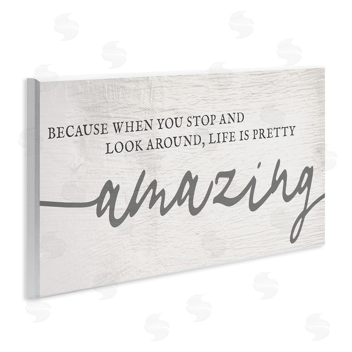 Stupell Studio Look Around Life's Pretty Amazing Sentiment Mellow Typography