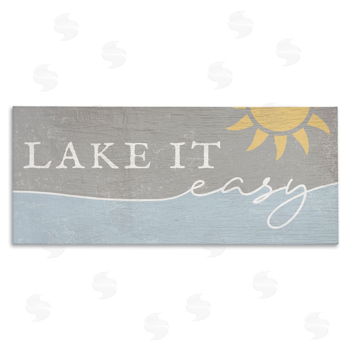 Stupell Studio Lake It Easy Phrase Nautical Pun Sunny Sky