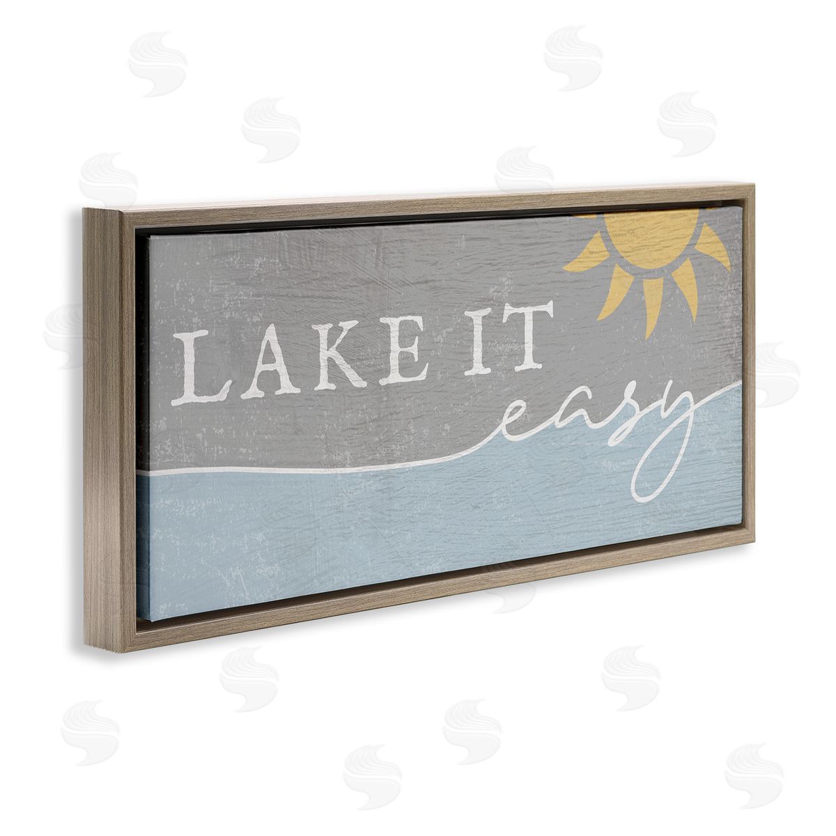 Stupell Studio Lake It Easy Phrase Nautical Pun Sunny Sky