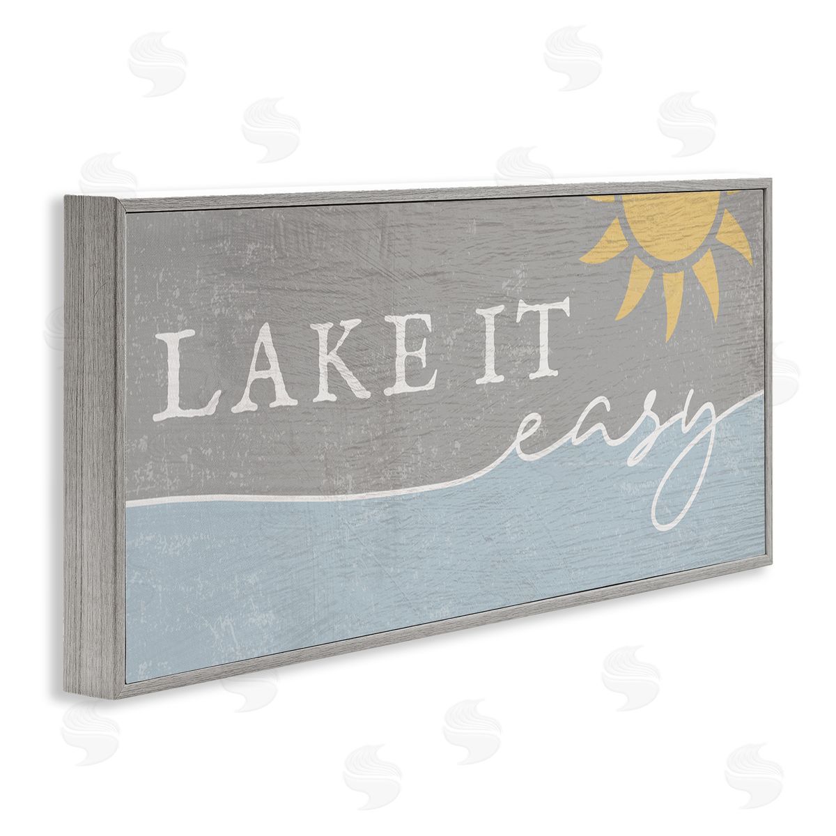 Stupell Studio Lake It Easy Phrase Nautical Pun Sunny Sky
