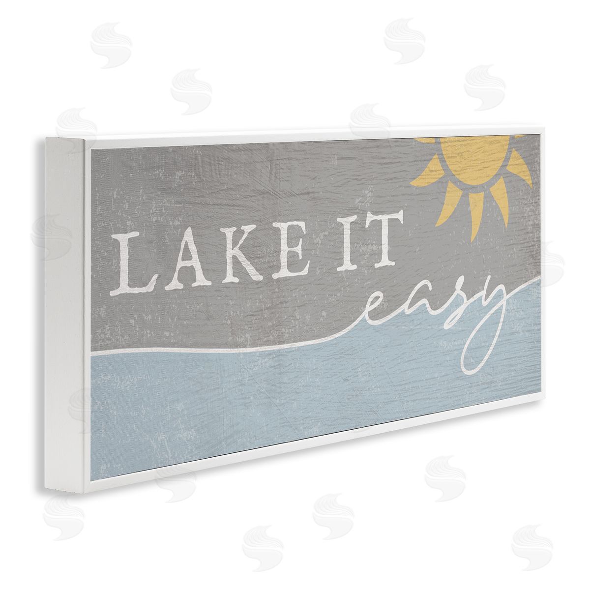 Stupell Studio Lake It Easy Phrase Nautical Pun Sunny Sky