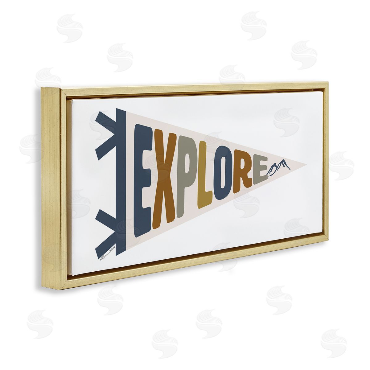 Susan Ball Kid's Explore Sports Flag Blue Mountain Range