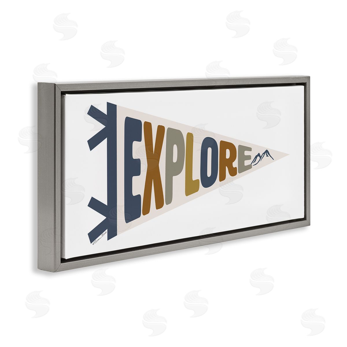 Susan Ball Kid's Explore Sports Flag Blue Mountain Range