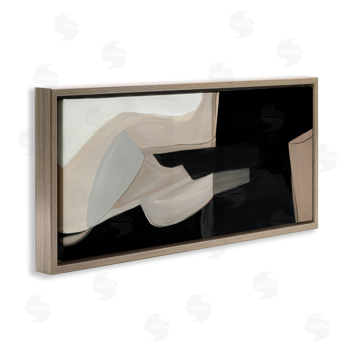 Kippi Leonard Distorted Desert Shapes Dark Bold Abstract Arrangement