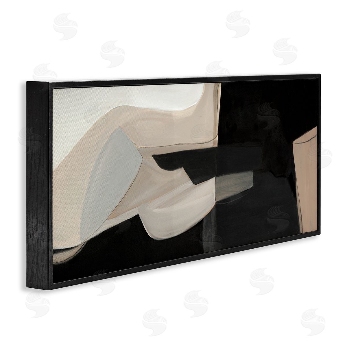 Kippi Leonard Distorted Desert Shapes Dark Bold Abstract Arrangement