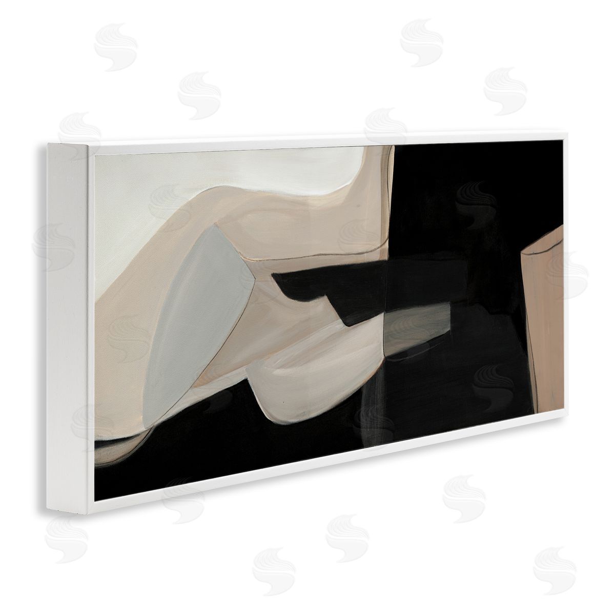 Kippi Leonard Distorted Desert Shapes Dark Bold Abstract Arrangement