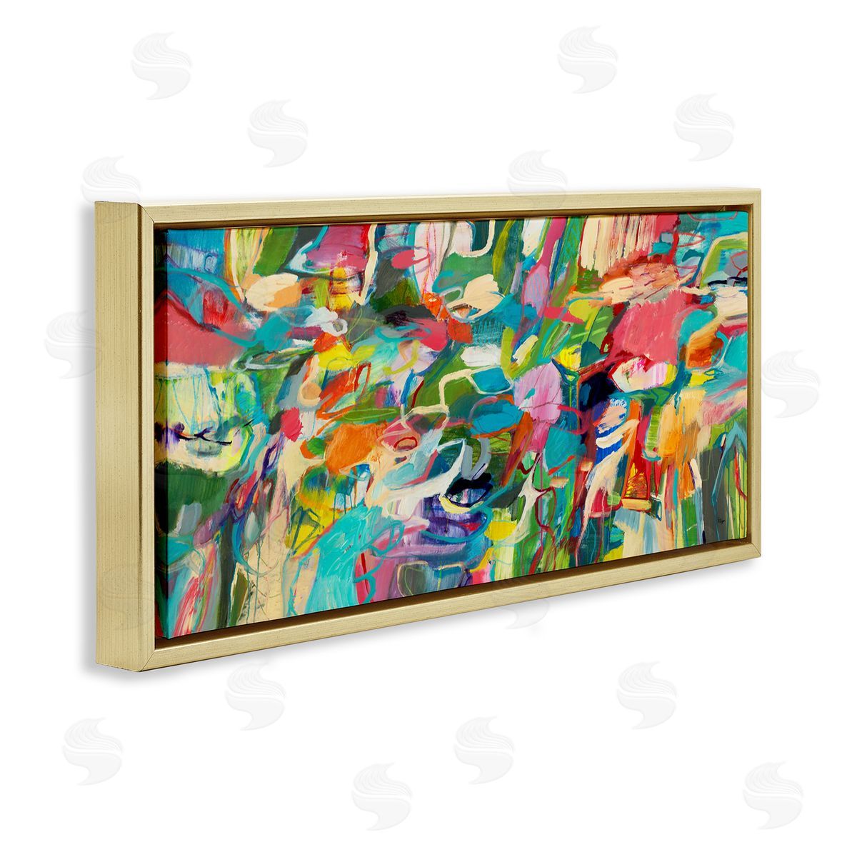 Lisa Ridgers Complex Playful Tone Abstraction Bright Green Pink Blue