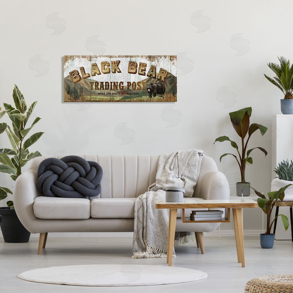 Conrad Knutsen Black Bear Trading Post Rustic Forest Animal