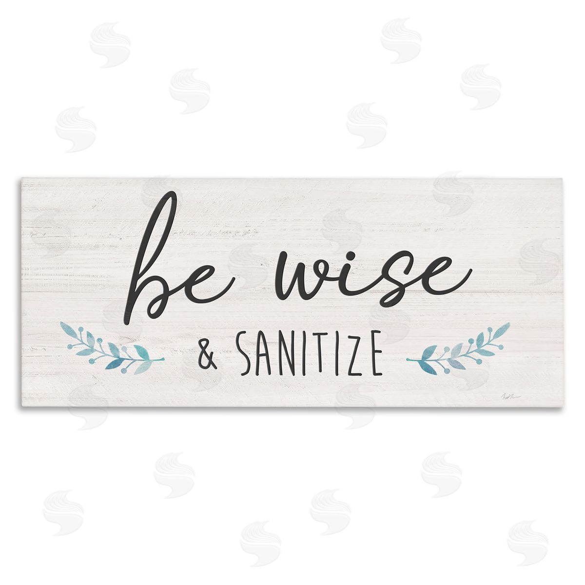 Natalie Carpentieri Be Wise & Sanitize Phrase Good Hygiene Text