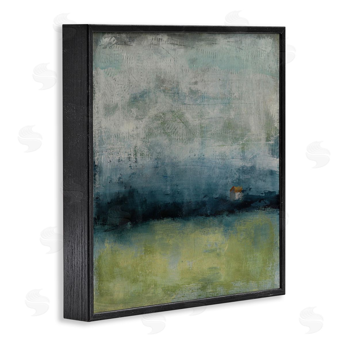 Judi Bagnato Abstract Stormy County Home Landscape Murky Grey Sky Black Framed Glicee Wall Art Print