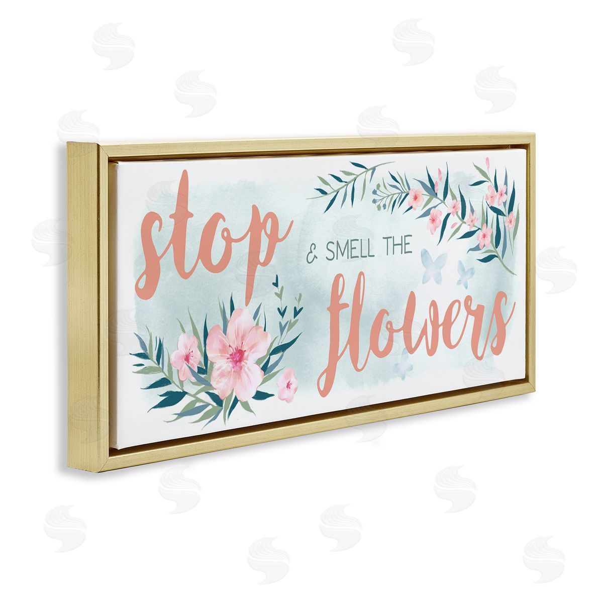 Ziwei Li Stop and Smell the Flowers Sentiment Pink Blossoms