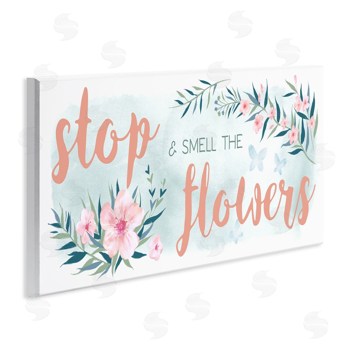 Ziwei Li Stop and Smell the Flowers Sentiment Pink Blossoms