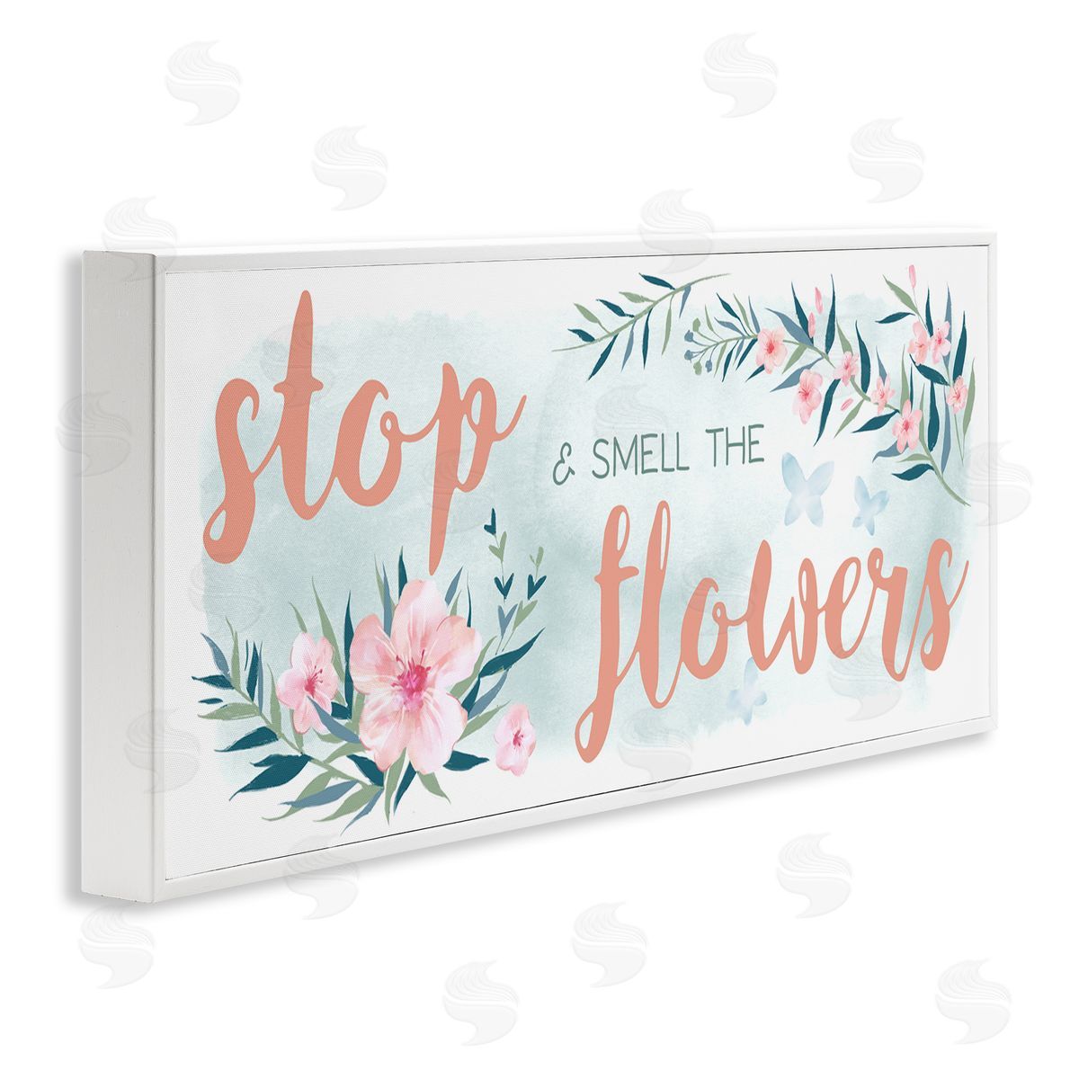 Ziwei Li Stop and Smell the Flowers Sentiment Pink Blossoms