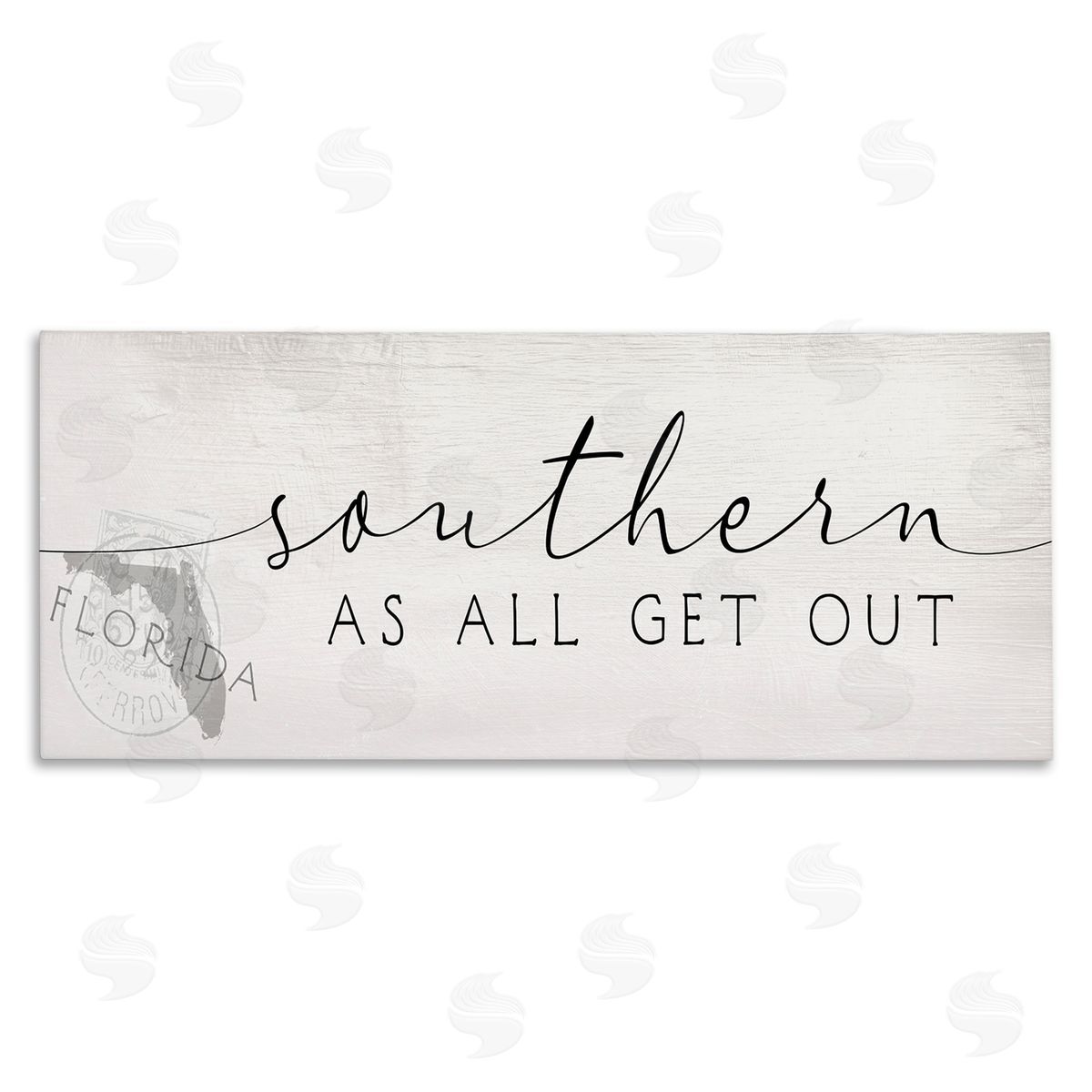 Stupell Studio Florida State Outline Southern As All Get Out Quote