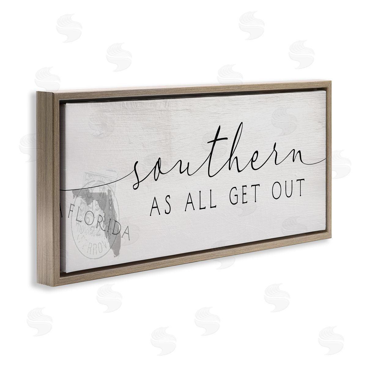 Stupell Studio Florida State Outline Southern As All Get Out Quote