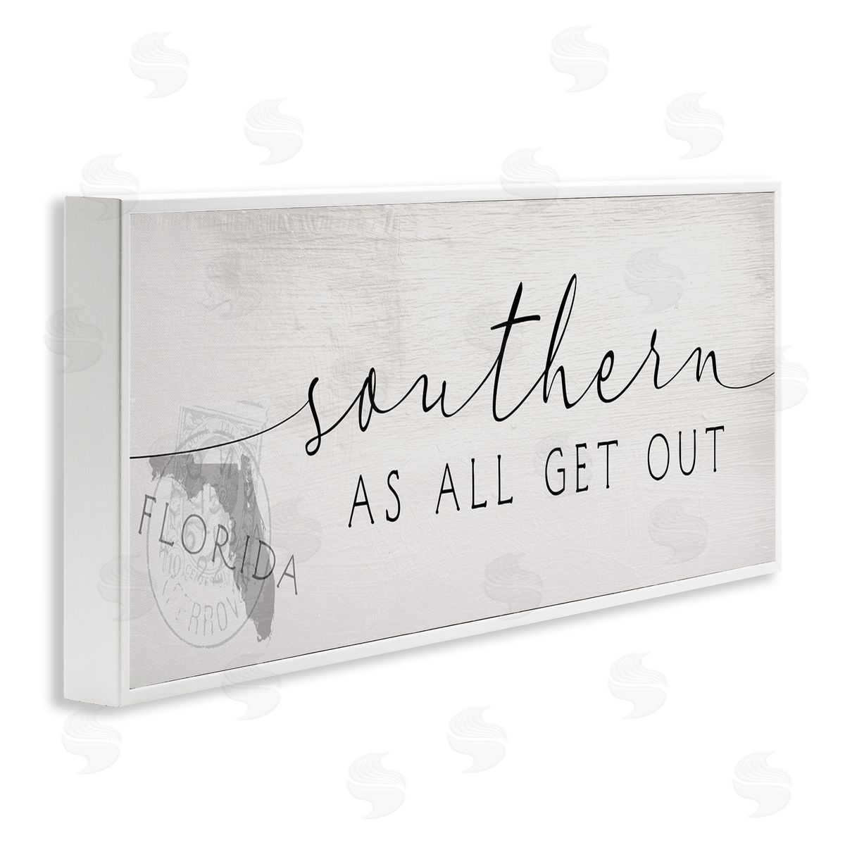 Stupell Studio Florida State Outline Southern As All Get Out Quote