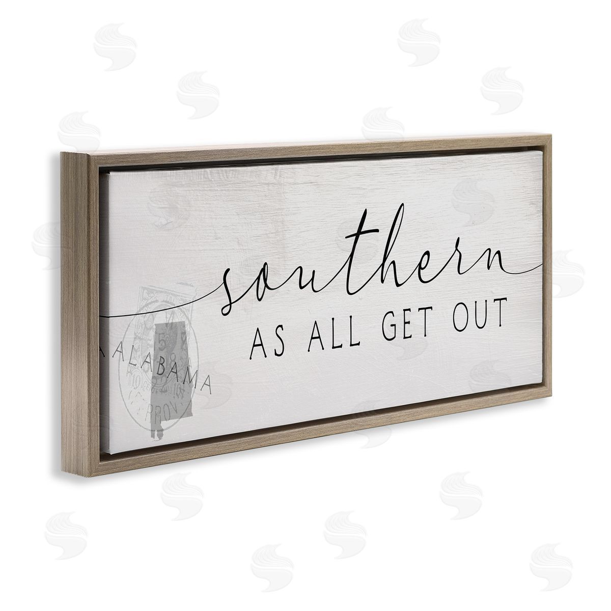 Stupell Studio Southern As All Get Out Alabama State Saying