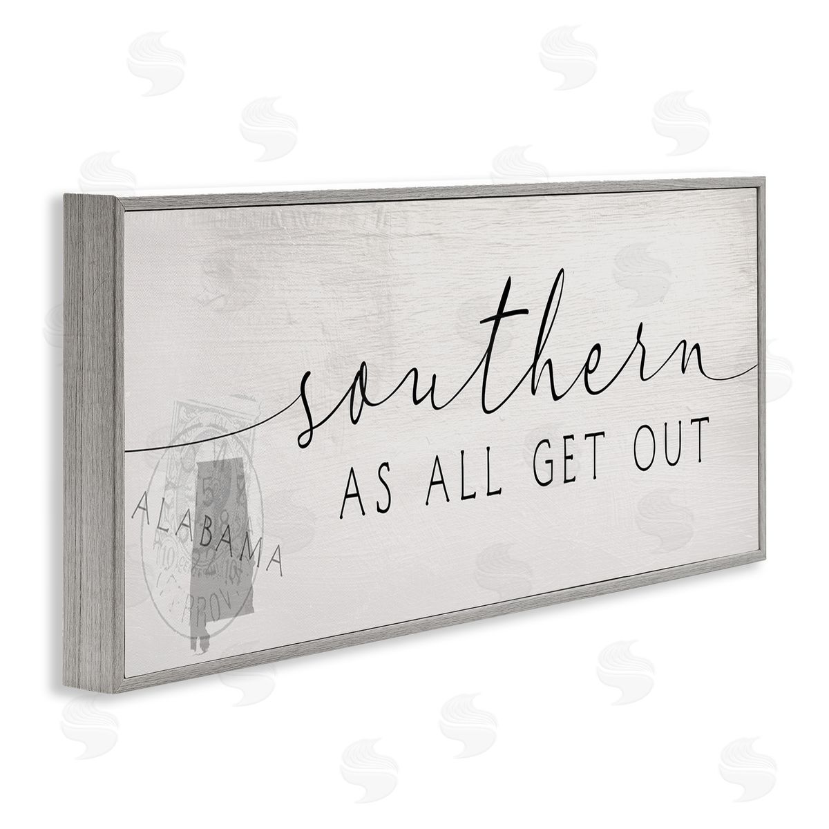 Stupell Studio Southern As All Get Out Alabama State Saying