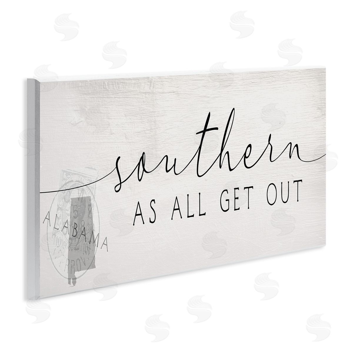 Stupell Studio Southern As All Get Out Alabama State Saying