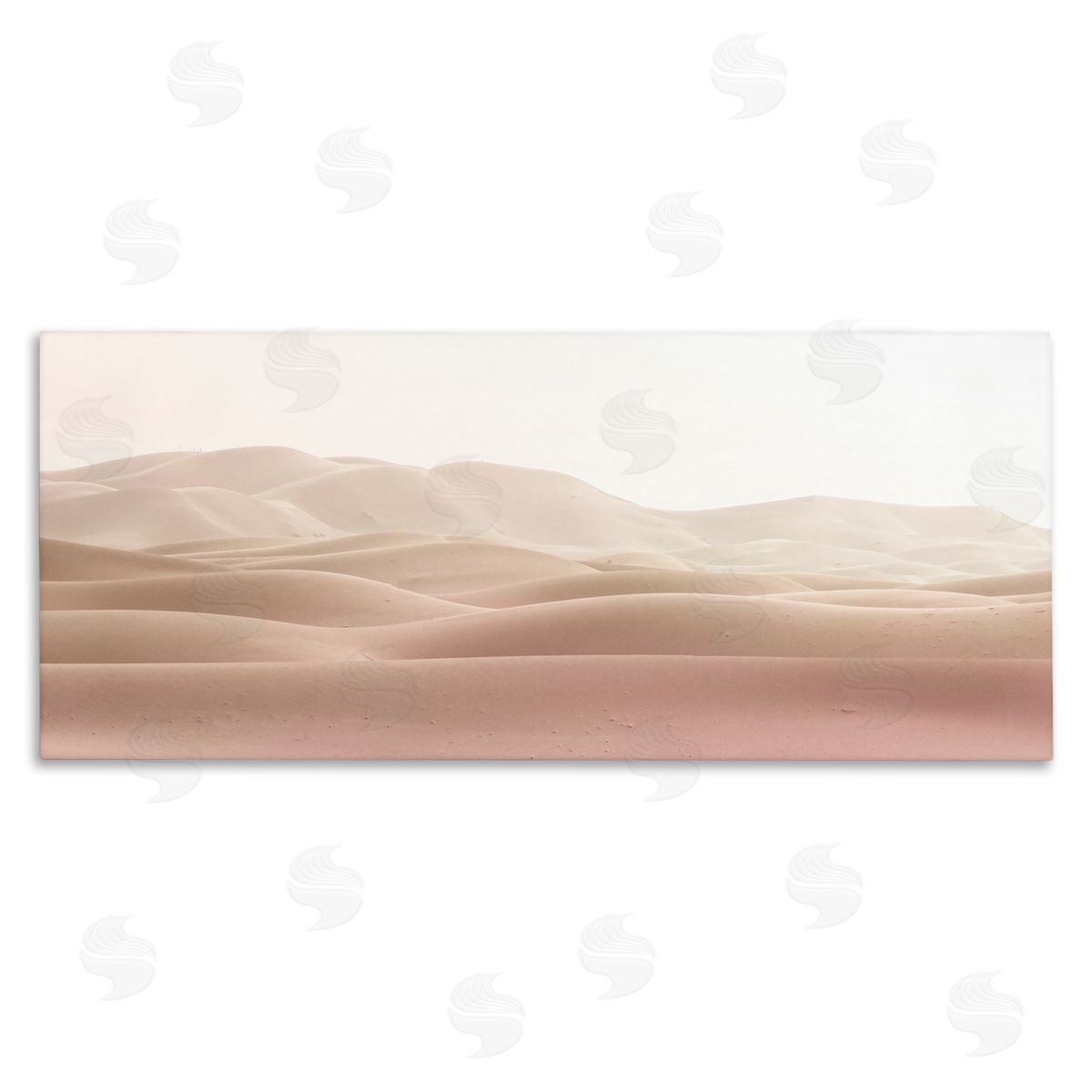 Kim Allen Pink Sunburnt Sandy Dessert Distant Hills Landscape