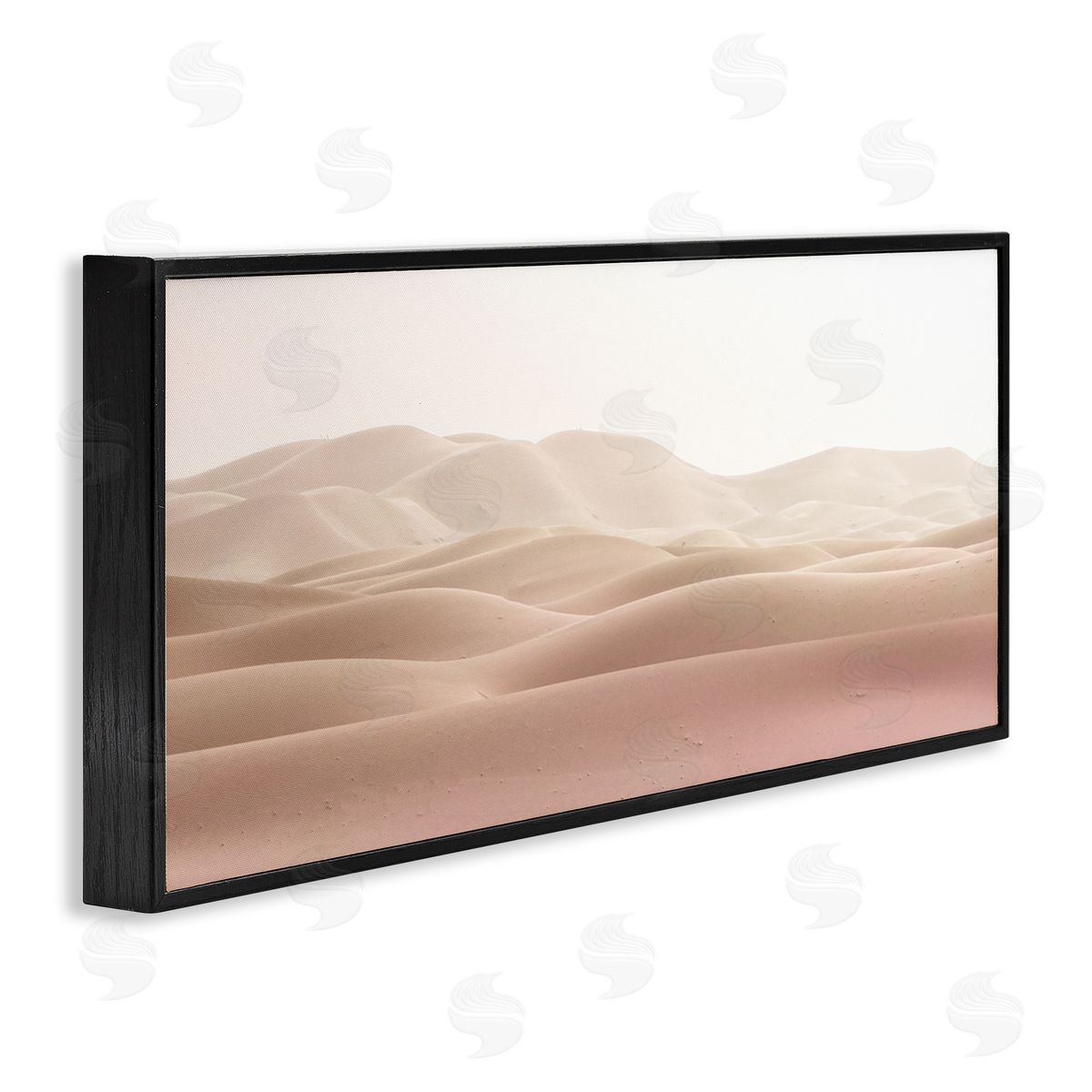 Kim Allen Pink Sunburnt Sandy Dessert Distant Hills Landscape