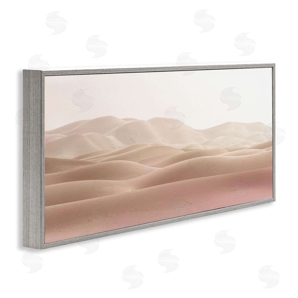 Kim Allen Pink Sunburnt Sandy Dessert Distant Hills Landscape