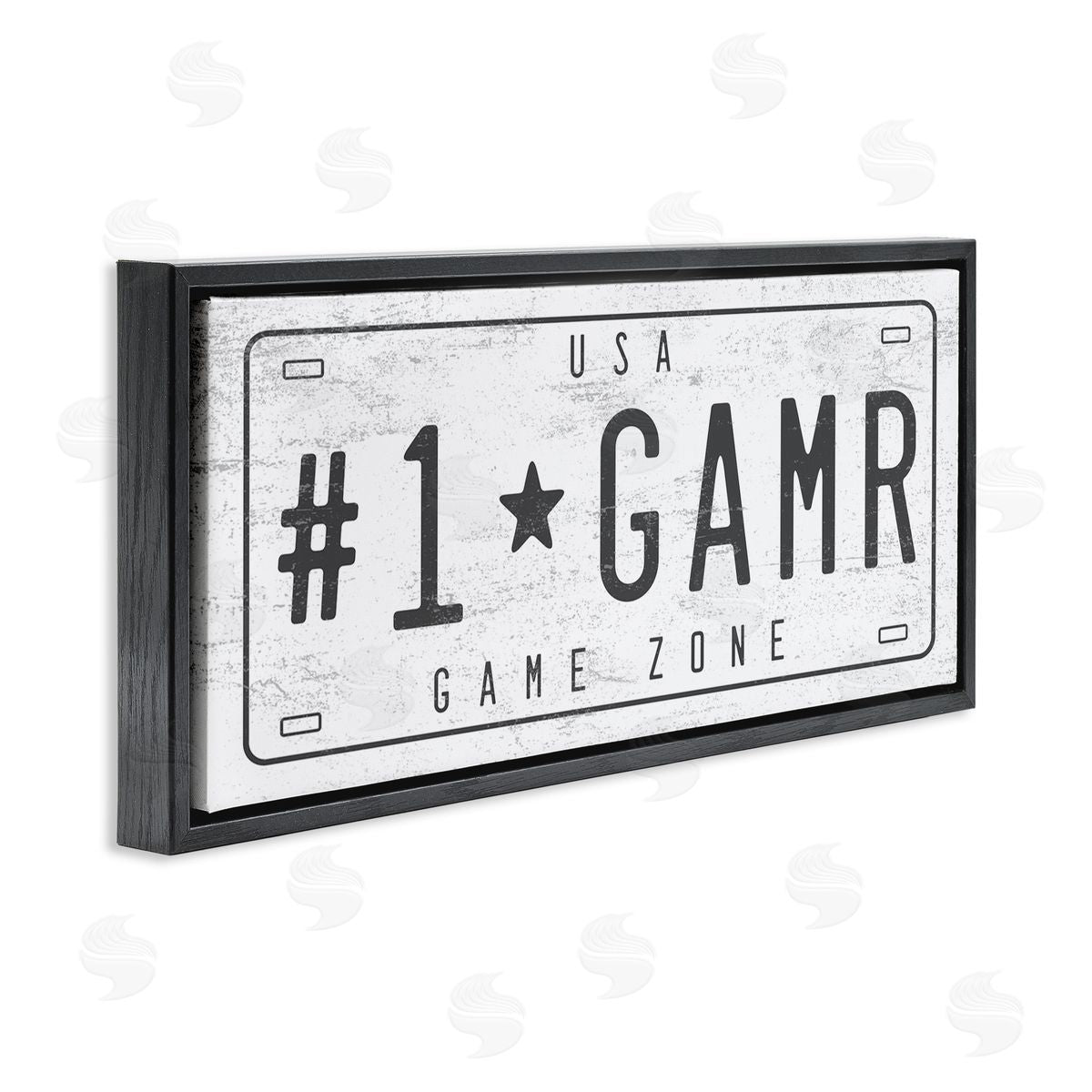 Stupell Studio Number One Gamer Vintage Car License Plate