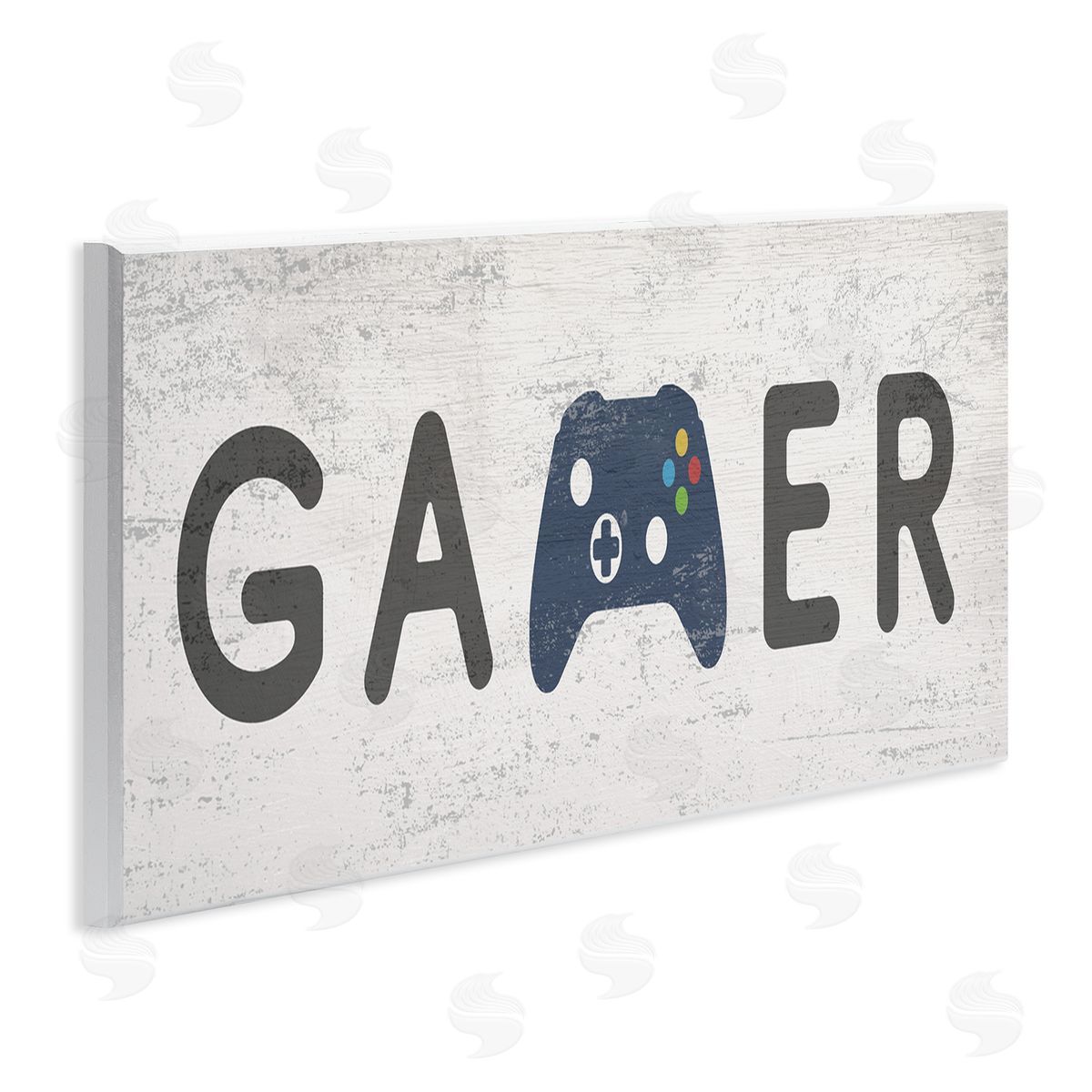 Stupell Studio Gamer Typography Kids' Video Game Controller Sign