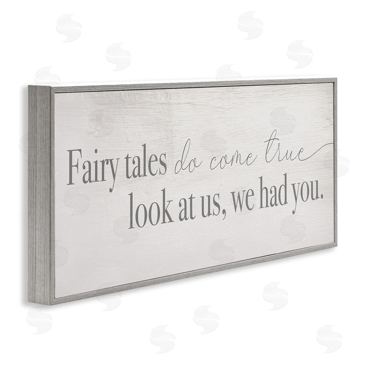 Stupell Studio Fairy Tales Come True Inspirational Family Children Phrase