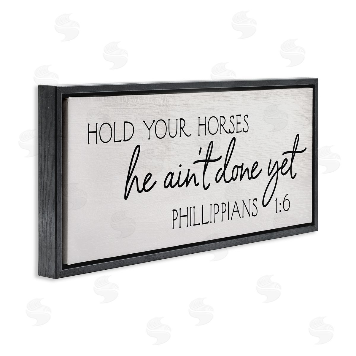 Stupell Studio Hold Your Horses Philippians 1:6 Interpretation