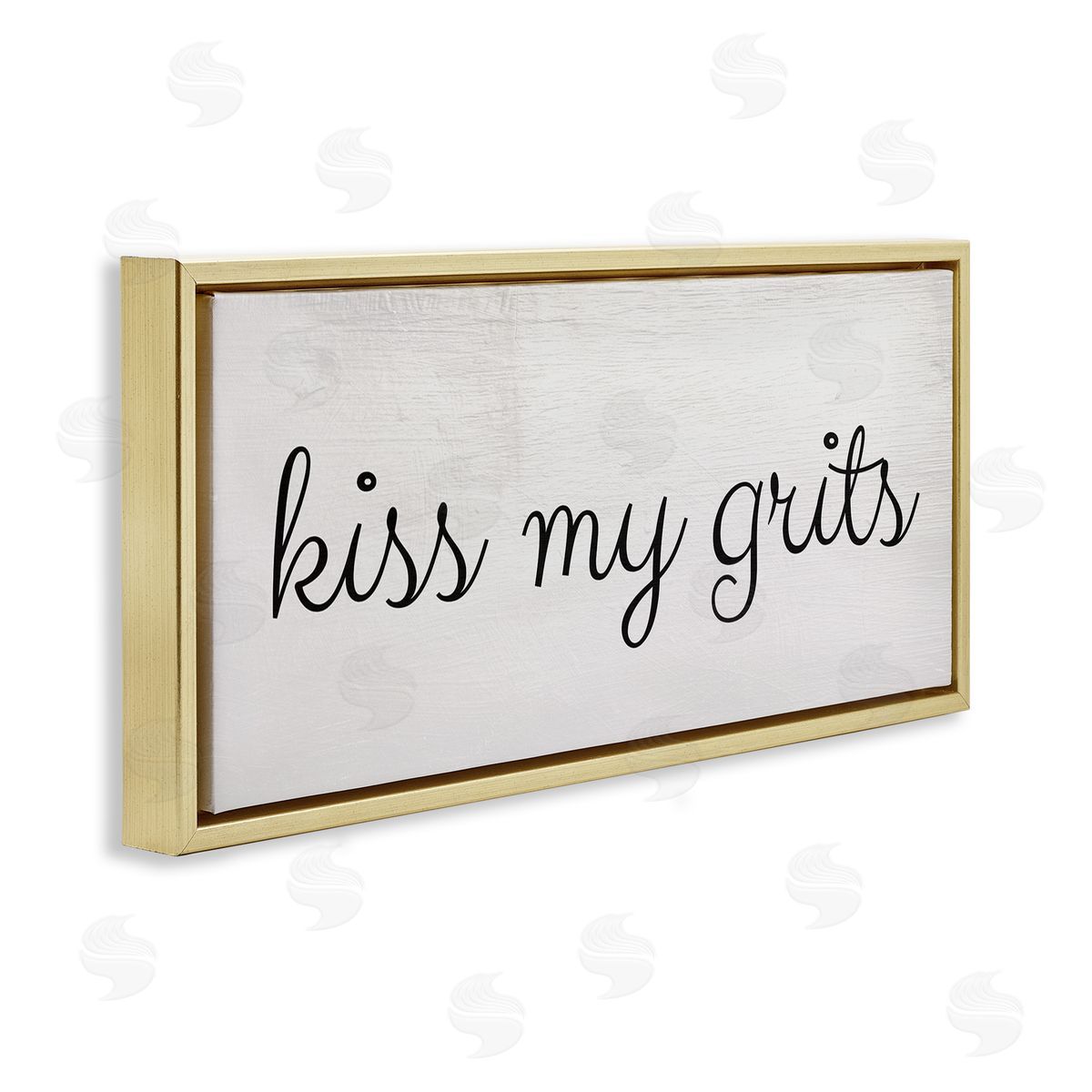 Stupell Studio Kiss My Grits Sassy Southern Slang Charming Typography