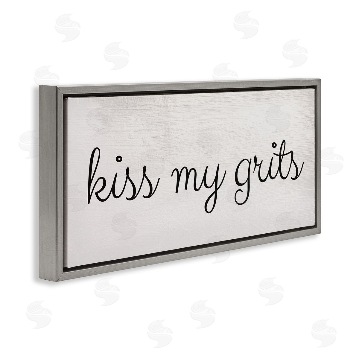 Stupell Studio Kiss My Grits Sassy Southern Slang Charming Typography