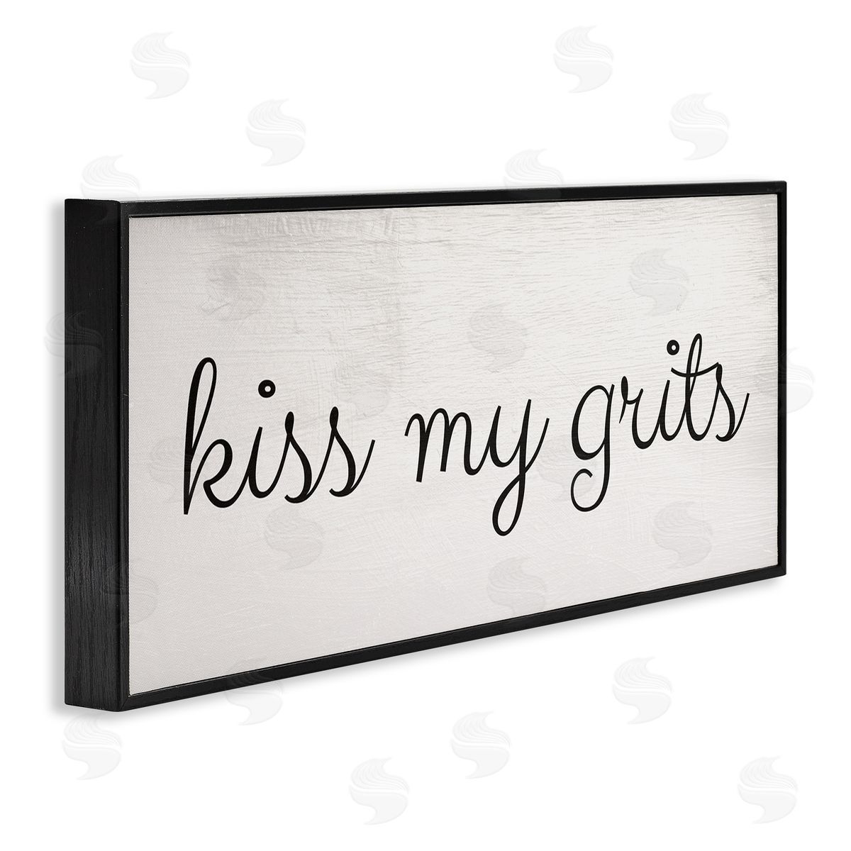 Stupell Studio Kiss My Grits Sassy Southern Slang Charming Typography