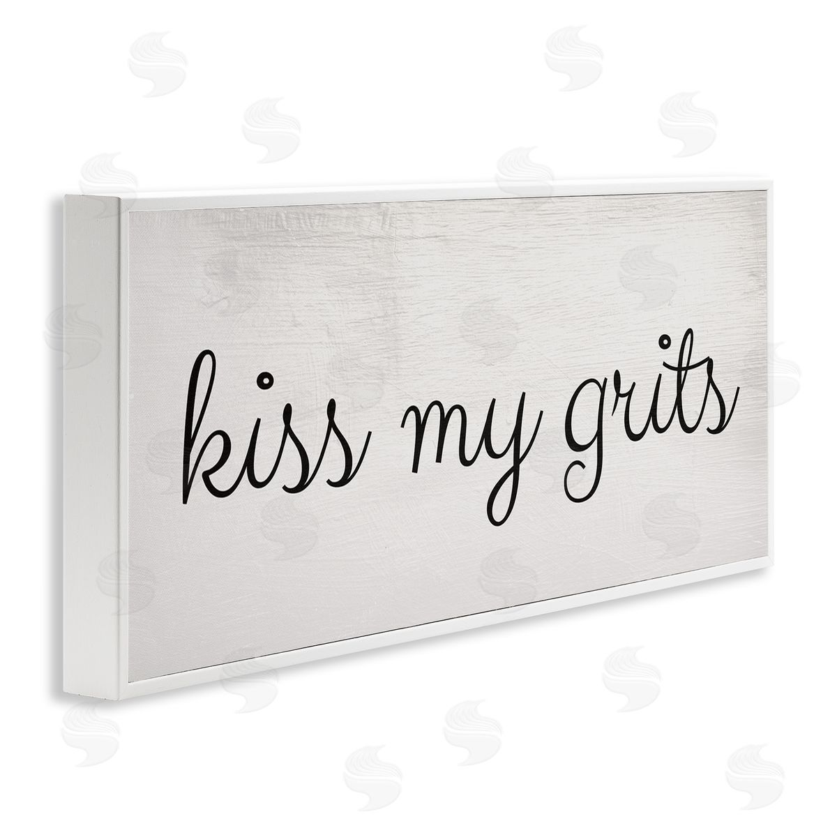 Stupell Studio Kiss My Grits Sassy Southern Slang Charming Typography