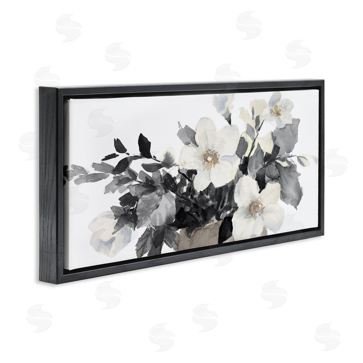 Lanie Loreth Greyscale Spring Florals Blooming Soft Watercolor Flowers